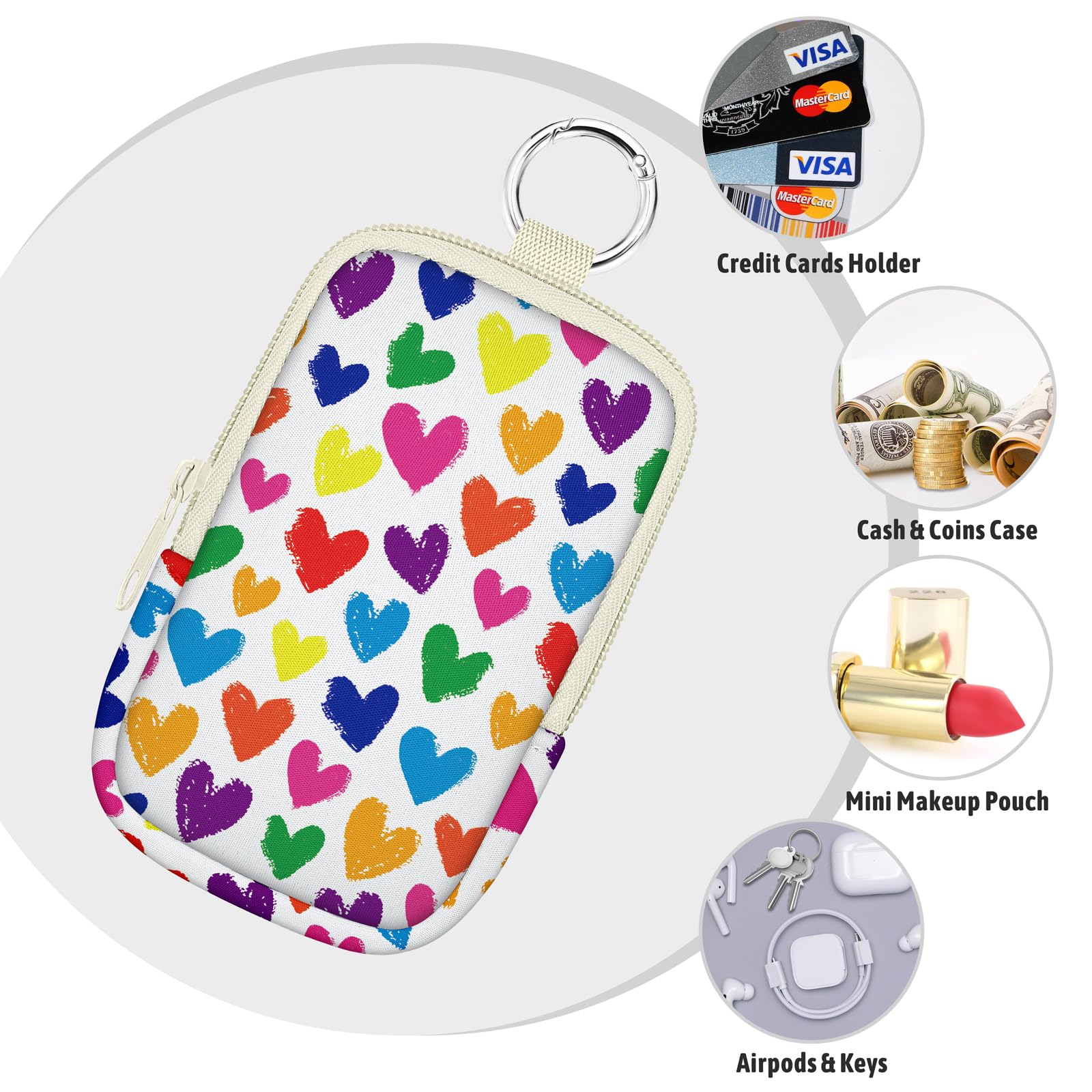 Amazon.com : Mcapirivo Love Heart Hand Sanitizer Spray Case, Hand